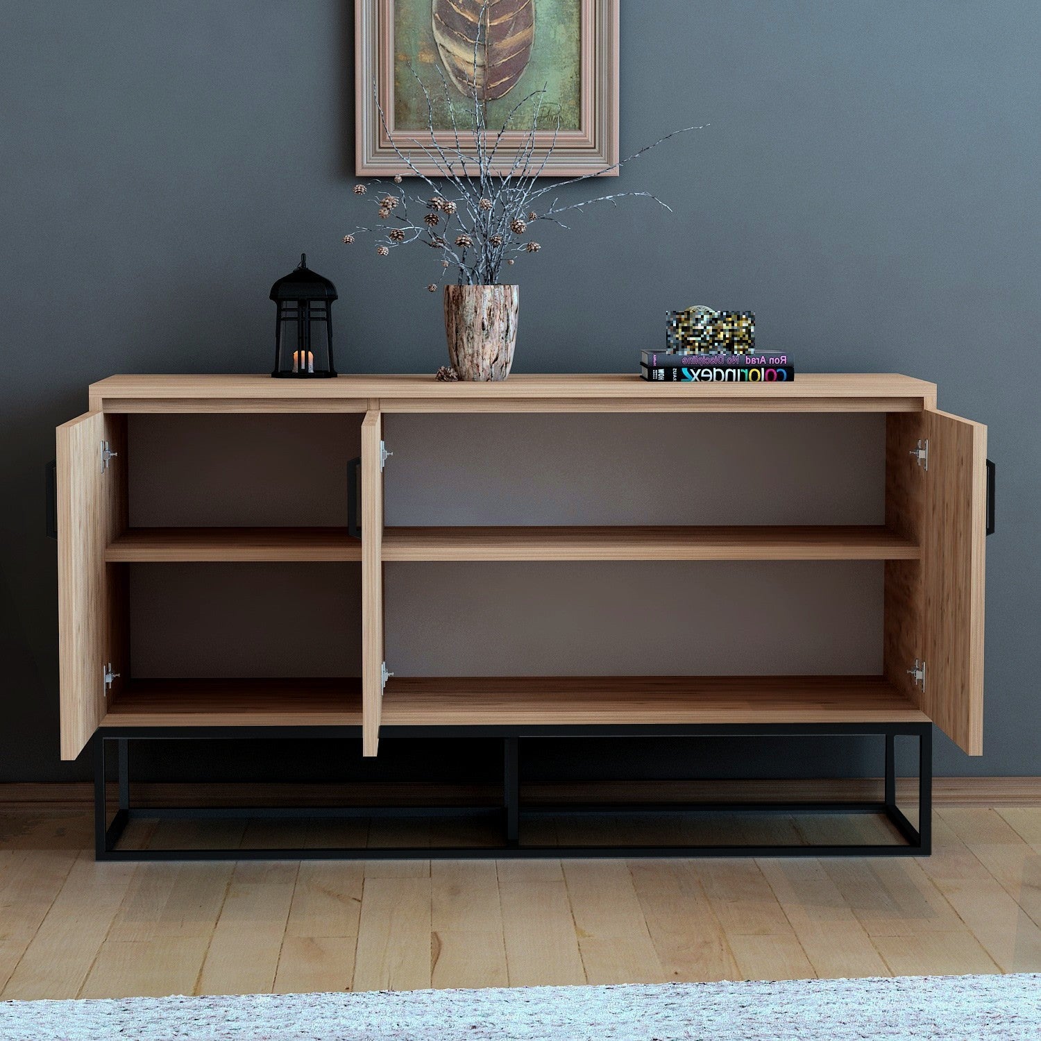 Console Modern Aden Atlantic Pine