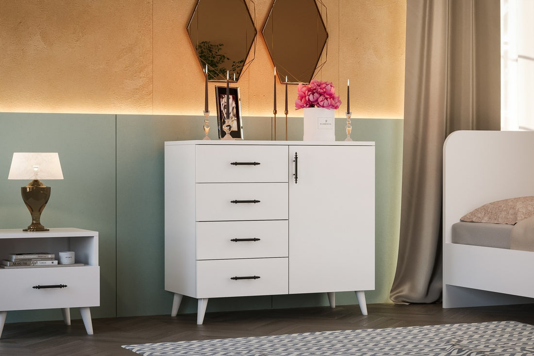 Ensemble de chambres à coucher Lavinia 002 - White