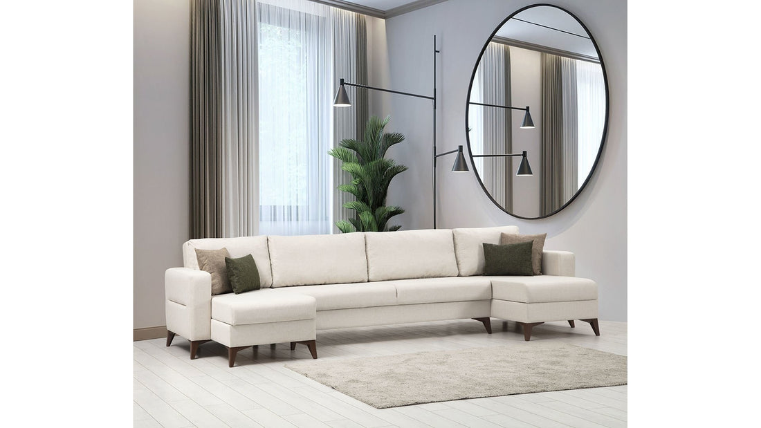 Canapé d'angle Kristal Rest 3+Corner - Beige