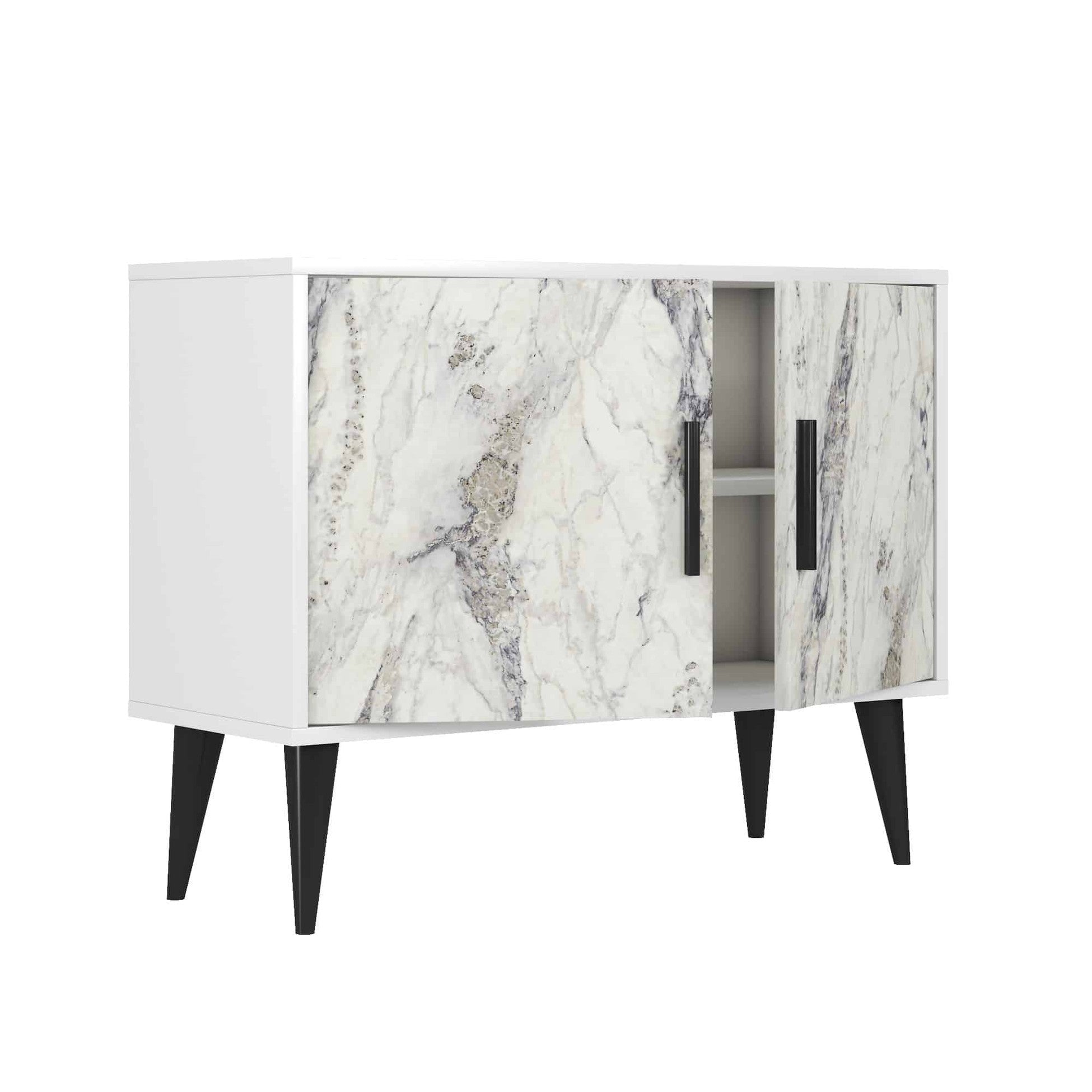 Cordusio Buffet bas 2 portes Vranus 90cm Bois