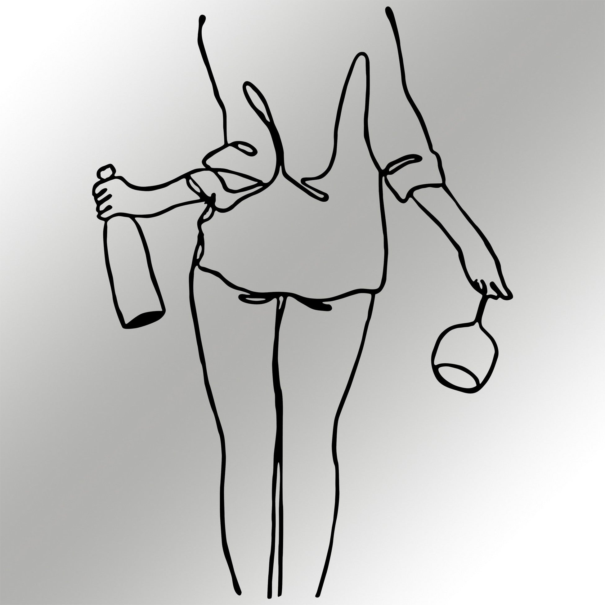 Accessoire mural en métal décoratif Wine Night