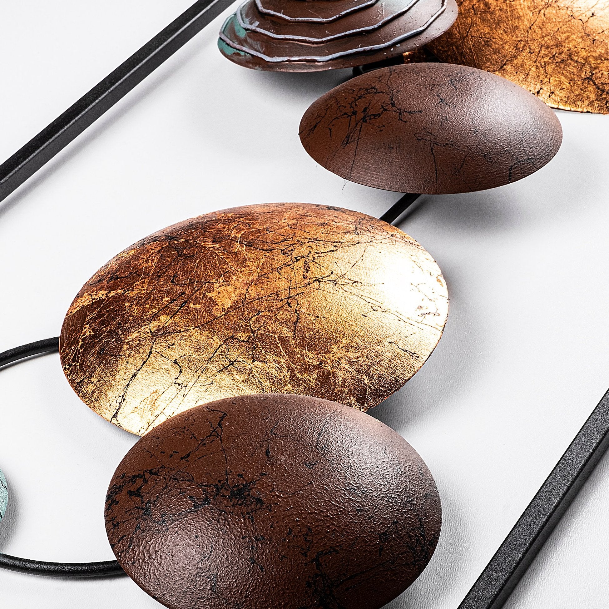 Accessoire mural en métal décoratif Textured - 7