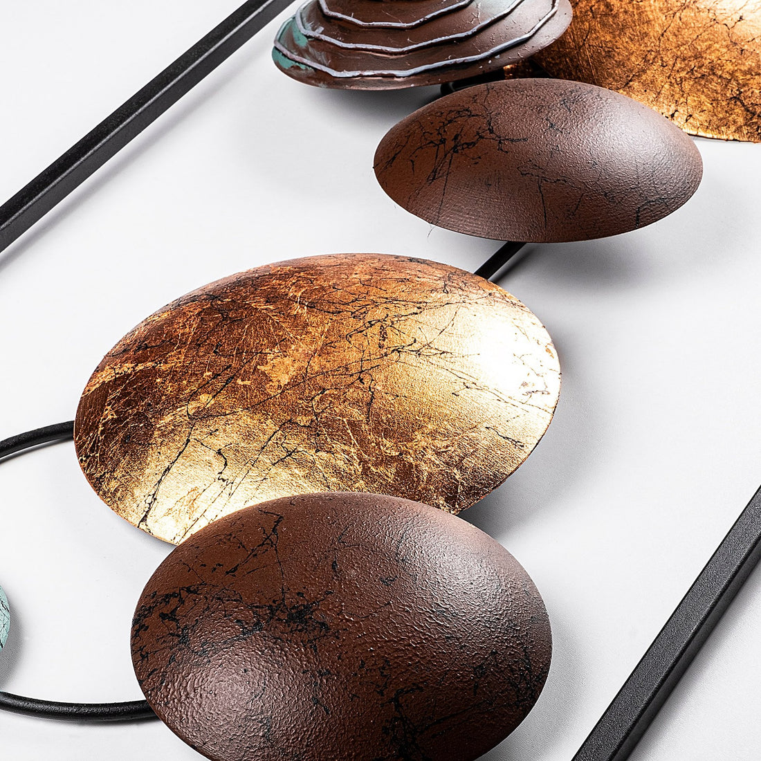 Accessoire mural en métal décoratif Textured - 7