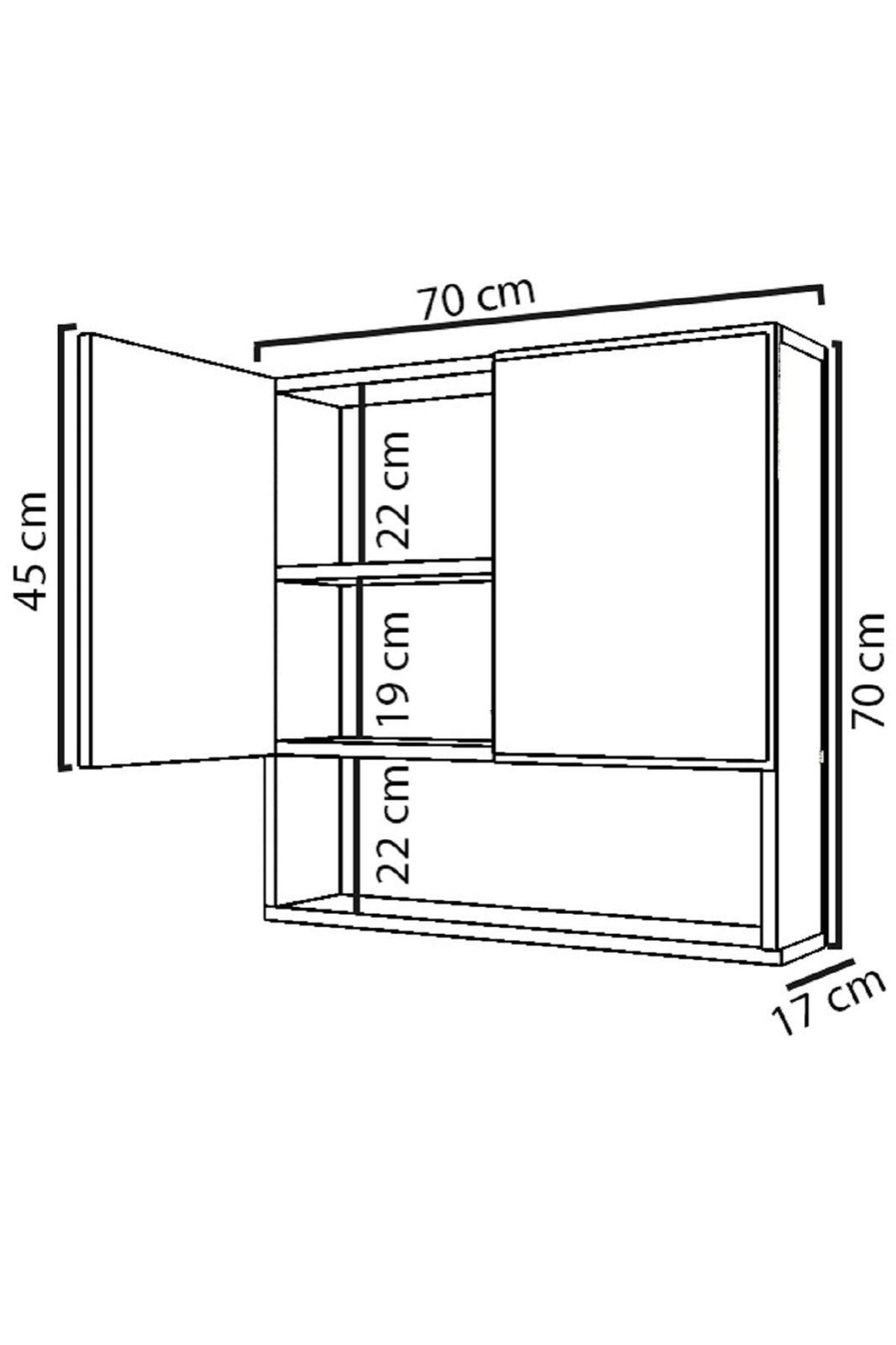 Armoire de toilette Hilton - White