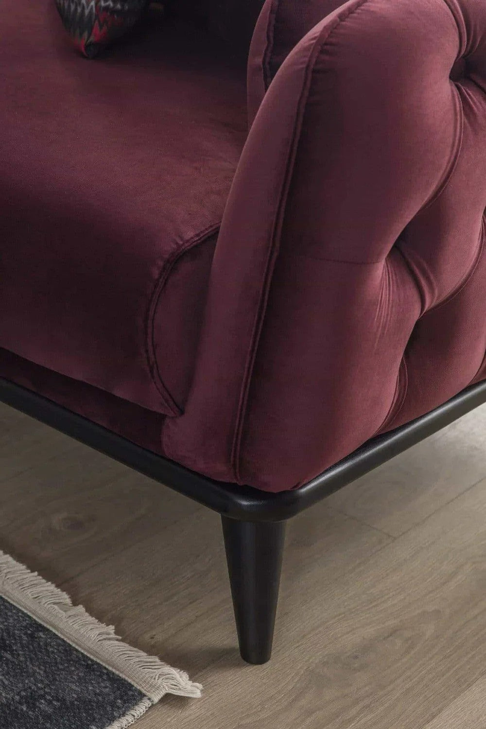 Bodrum Canapé 3 places bourgogne