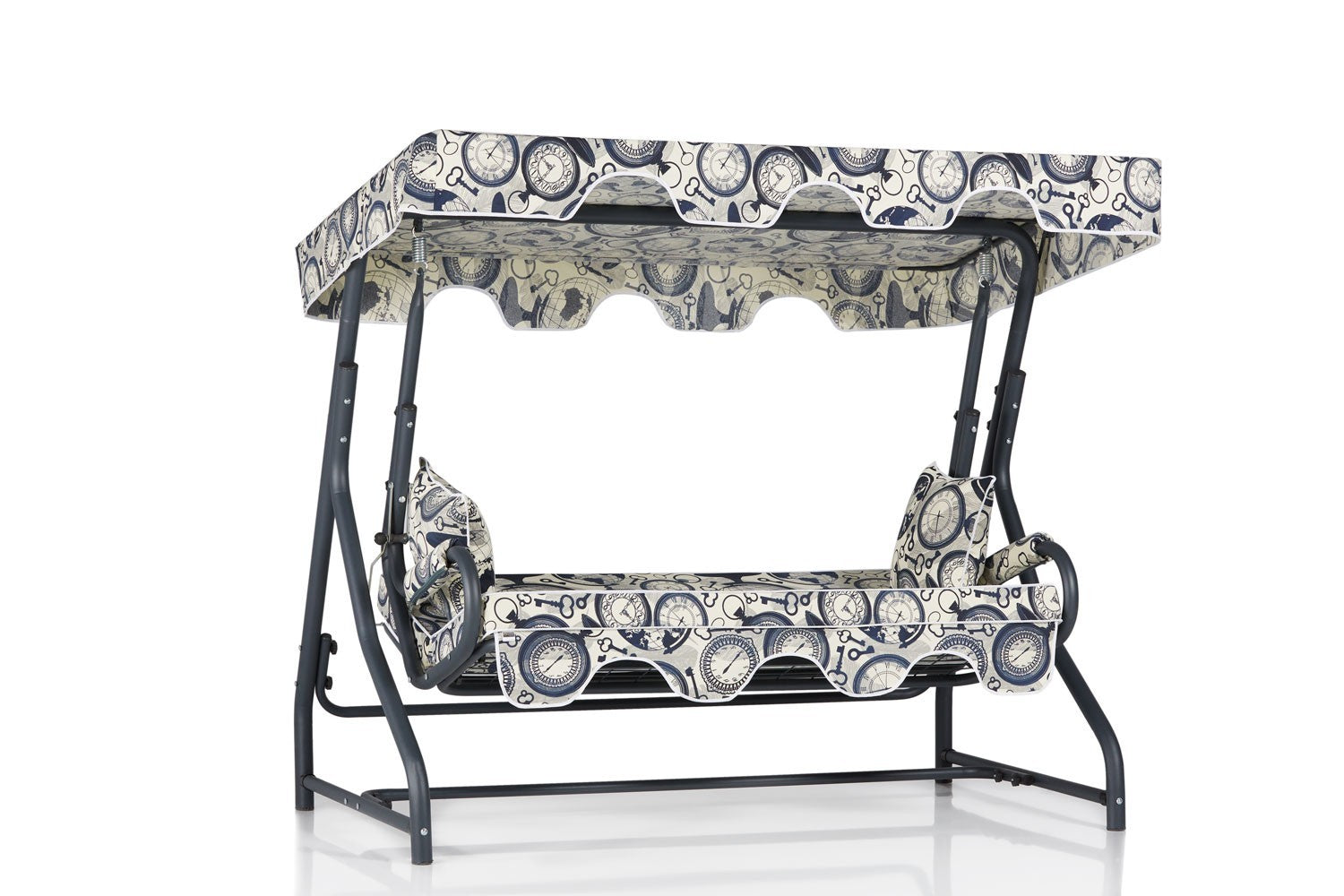 Chaise swing triple jardin Olea 5 - Multicolor