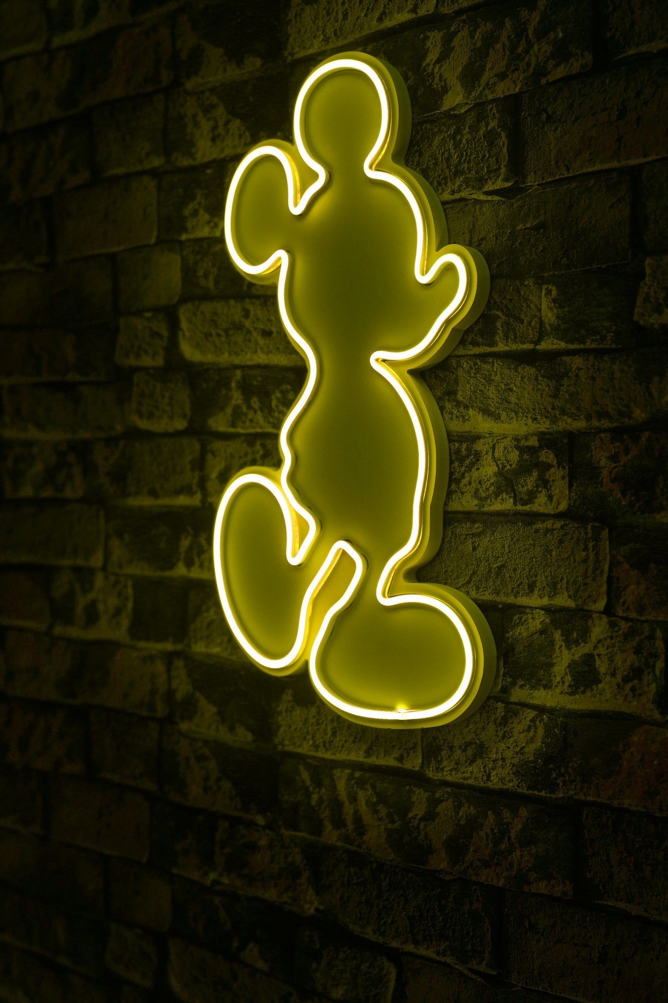Éclairage LED en plastique décoratif Mickey Mouse - Yellow