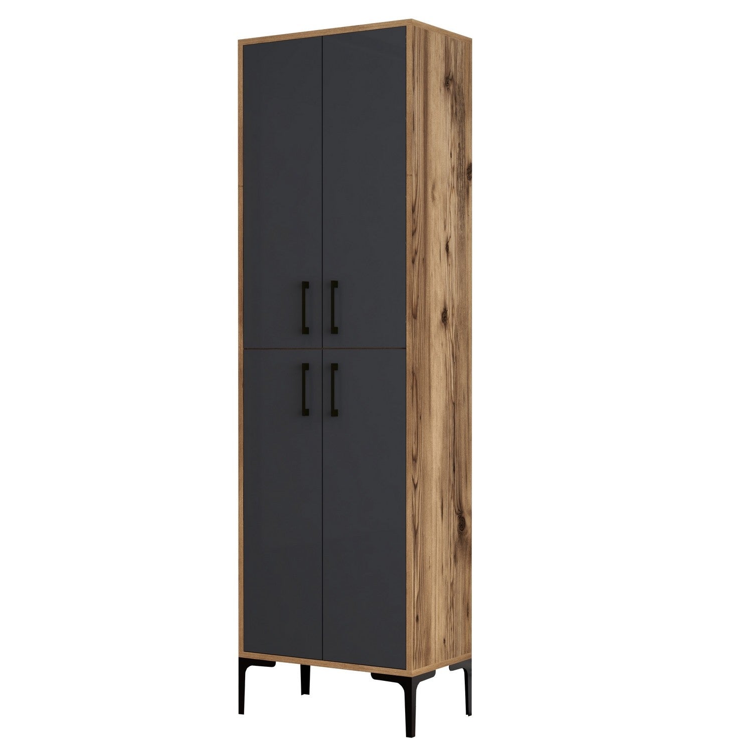 Armoire à plusieurs usage Berlin A - Walnut, Anthracite