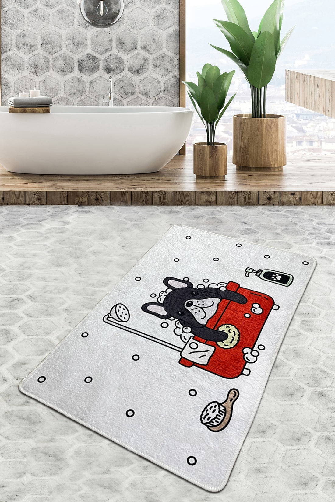 Tapis de bain Dogs Shower Djt (80 x 100)