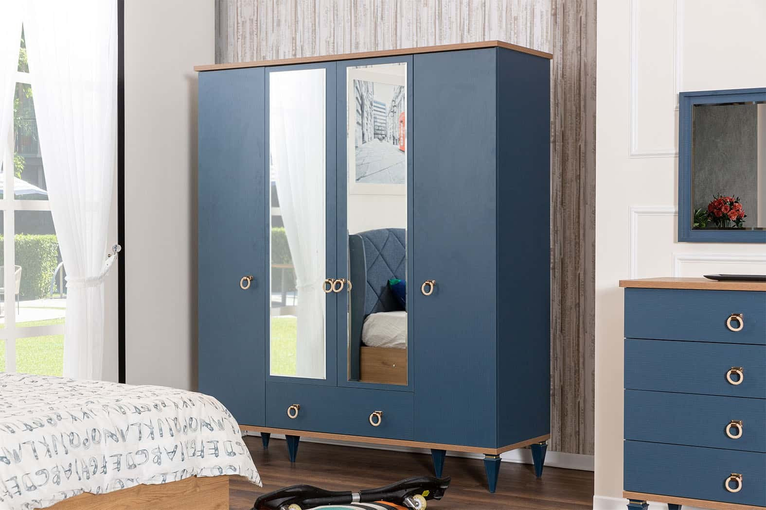 Moss armoire 4 portes