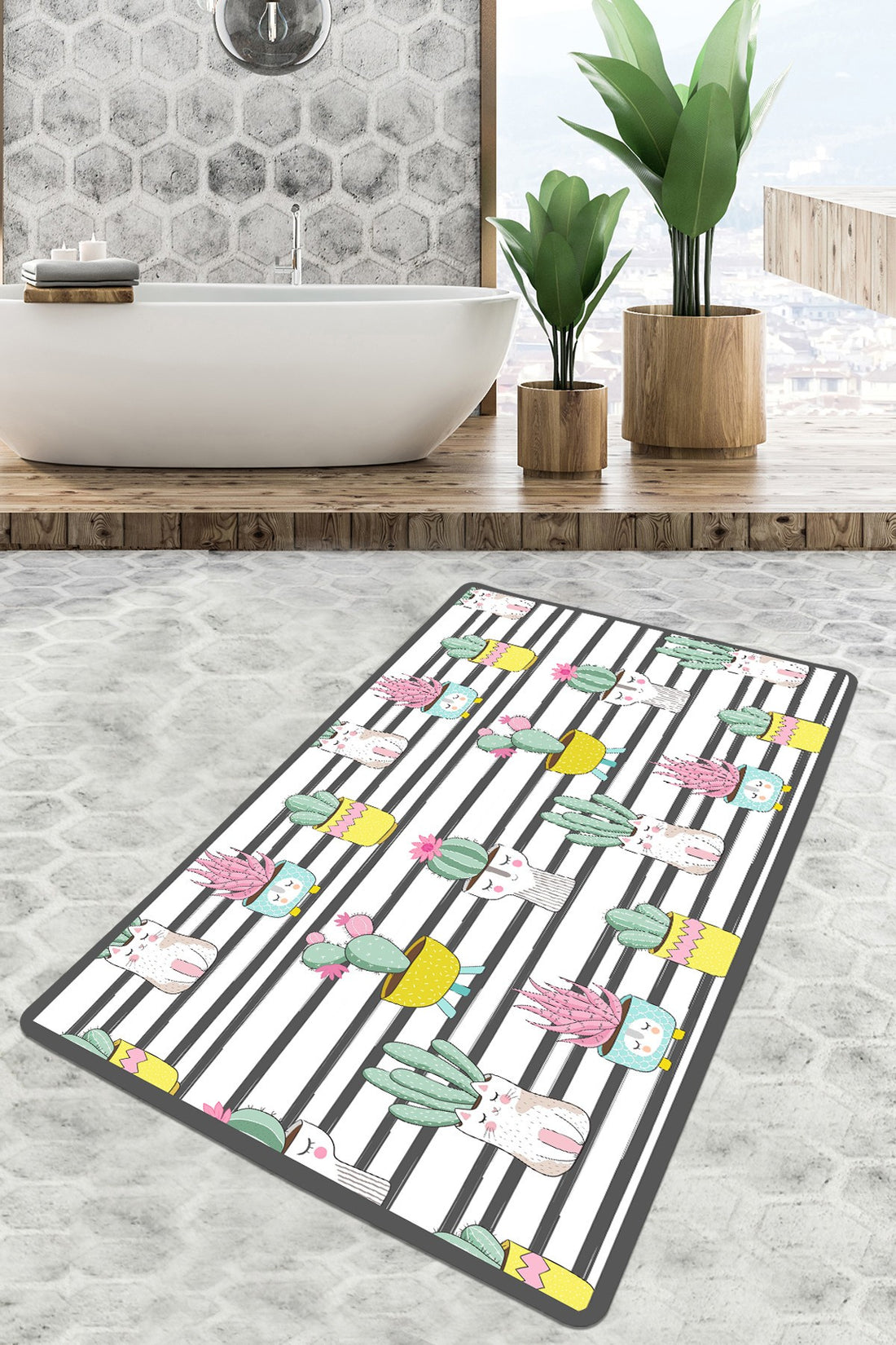 Tapis de bain Catinus Cactus Djt 70x120