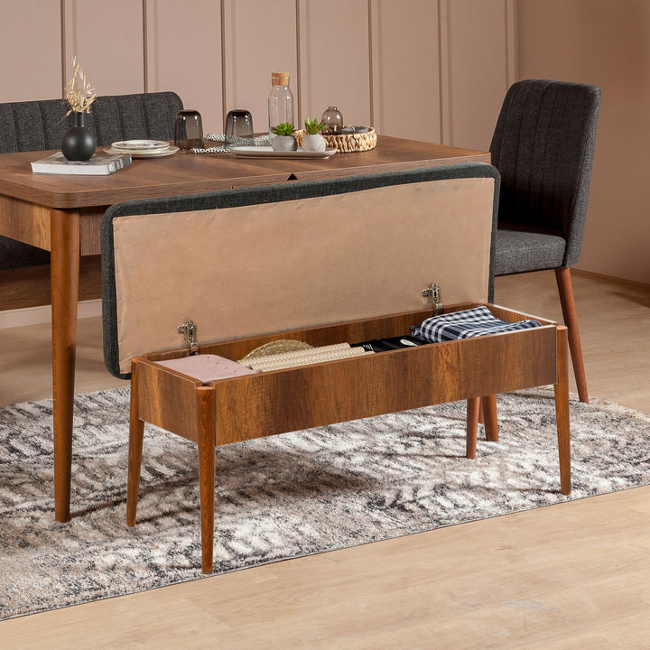 Banque Vina Bank Anthracite, Walnut