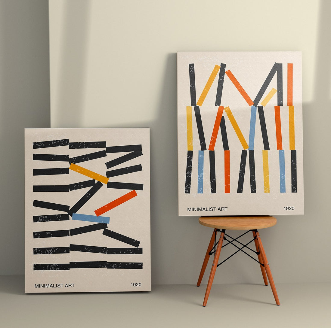 Peinture décorative en toile (2 pièces) 2KNV4267 - 50 x 70