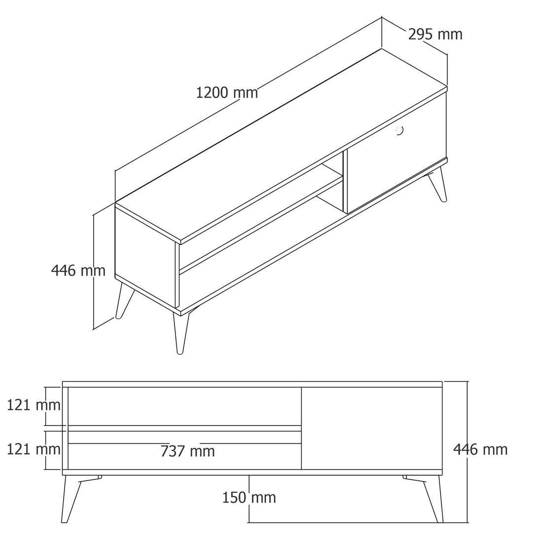 Meuble TV Retro 1562