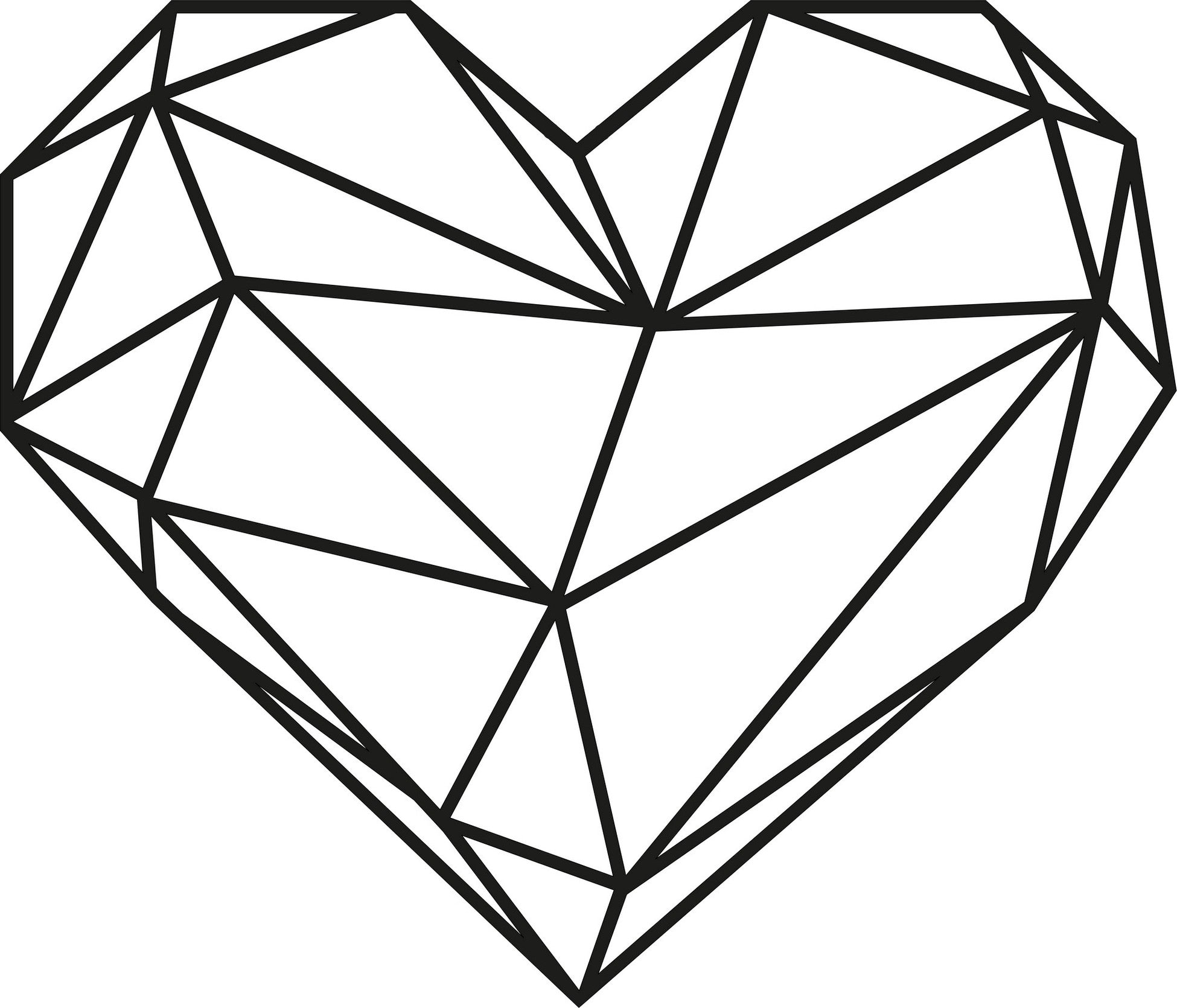 Accessoire mural en métal décoratif Heart