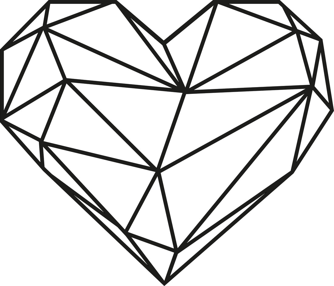 Accessoire mural en métal décoratif Heart