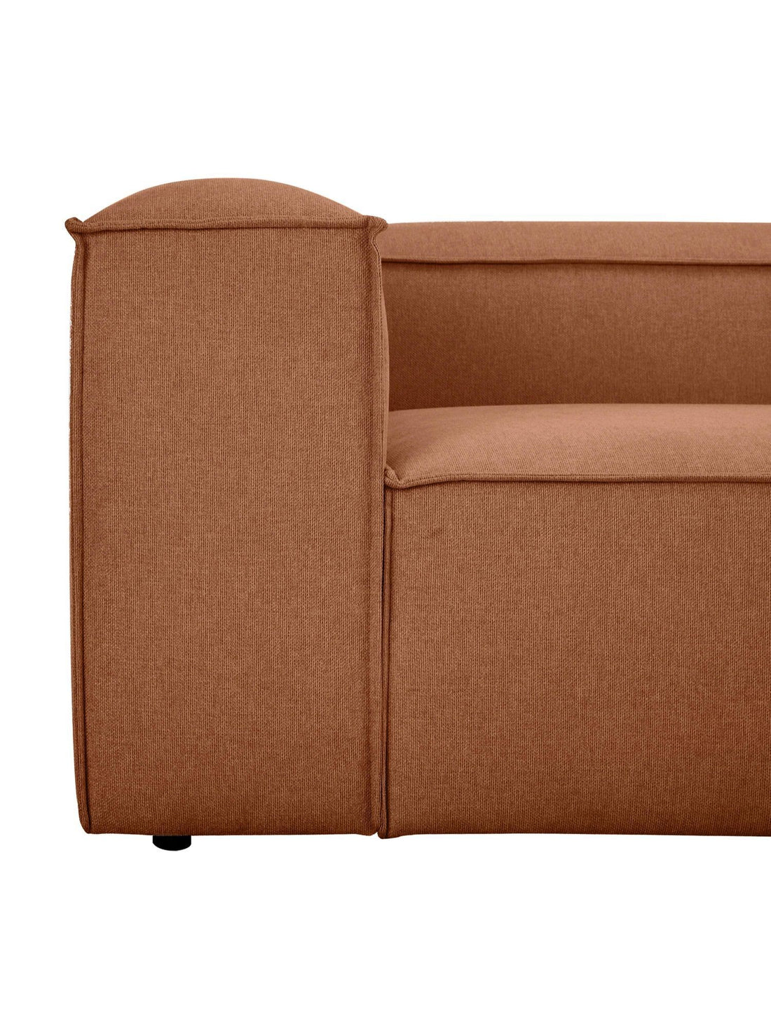 Canapé modulable 4 places en Lin avec pouf Frid