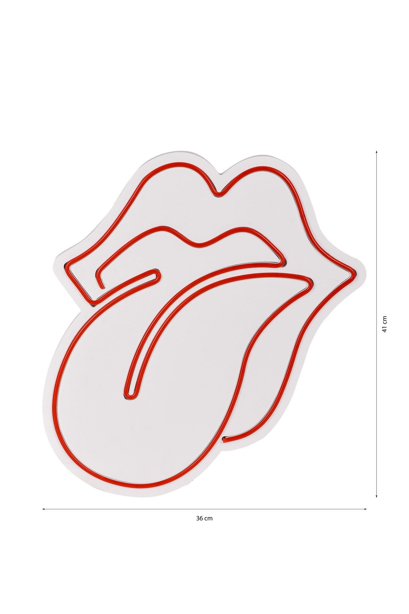 Éclairage LED en plastique décoratif The Rolling Stones - Red