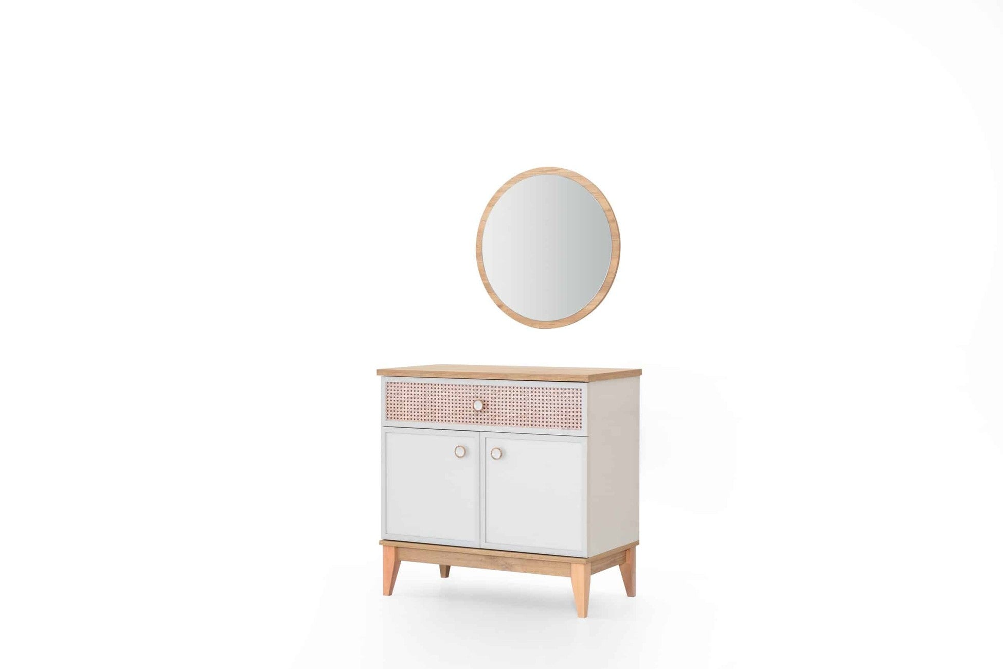 Natura Chiffonnier 3 tiroirs avec miroir
