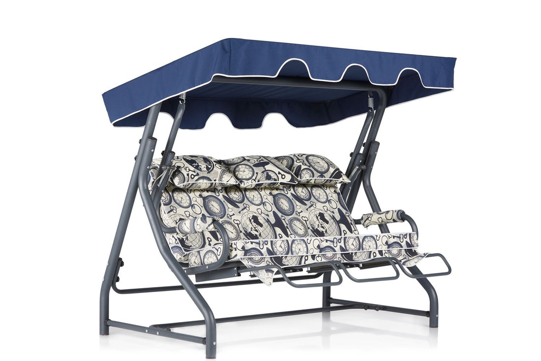 Chaise swing triple jardin Salvia 2 - Multicolor