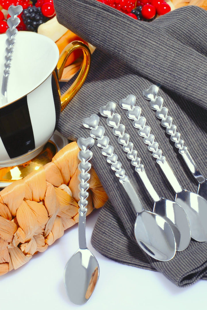 Spoon Set (12 Pieces) Ozd - yeni - kalp - cay