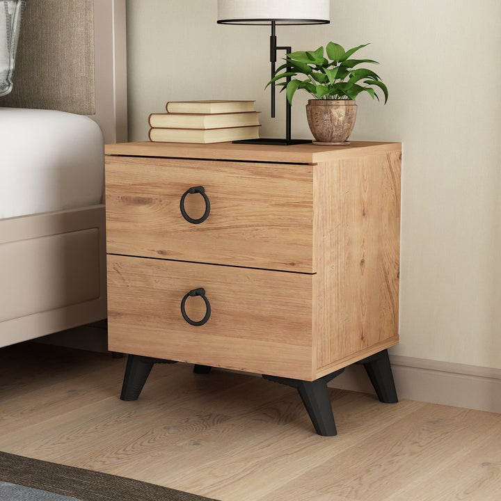 La table de nuit Artes - Atlantic Pine, Wihte