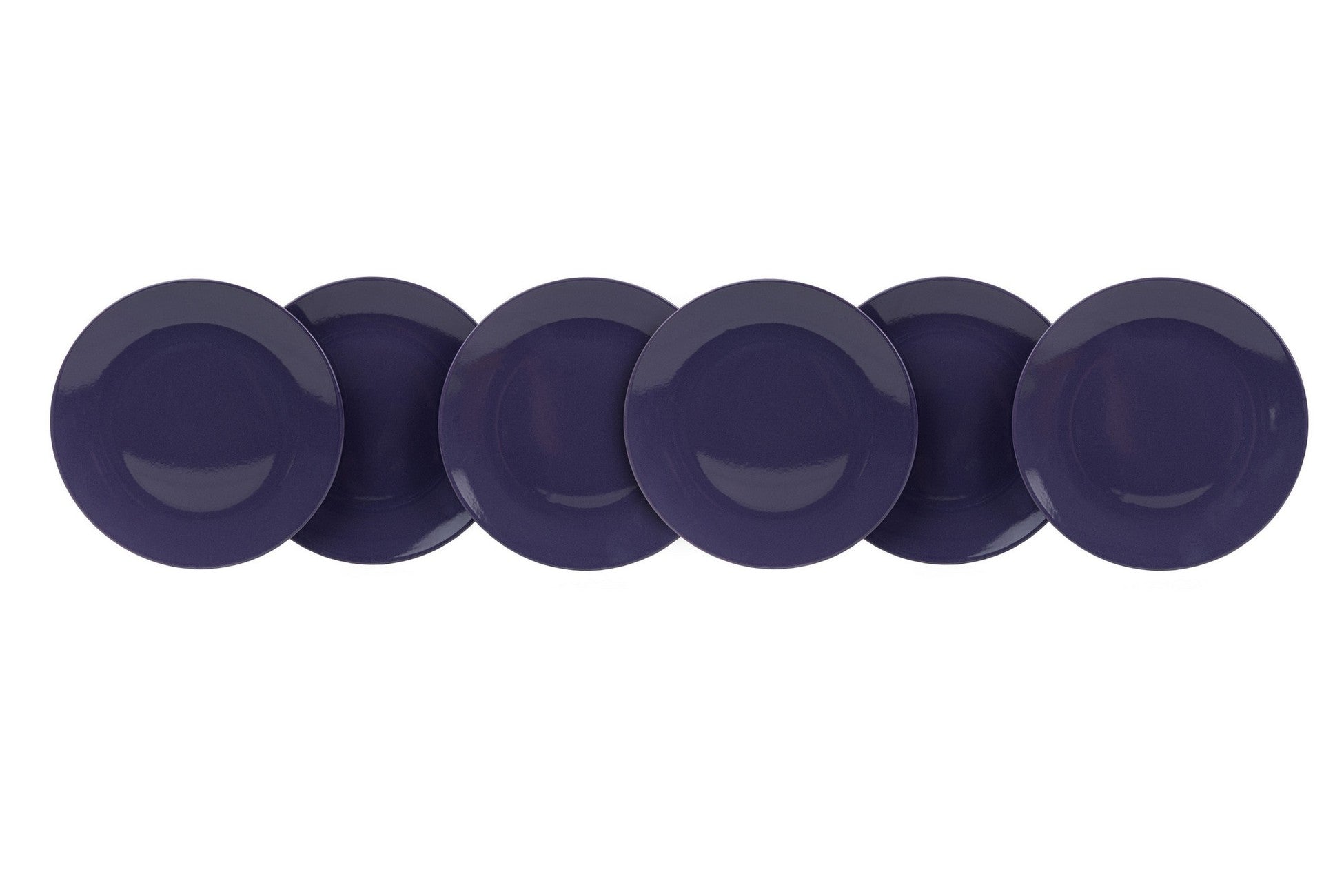 Service Plate Set (6 Pieces) Purple Aegean Service Plate 25 Cm 6 Pieces