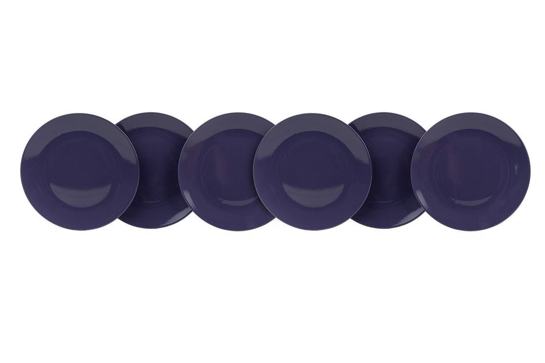 Service Plate Set (6 Pieces) Purple Aegean Service Plate 25 Cm 6 Pieces