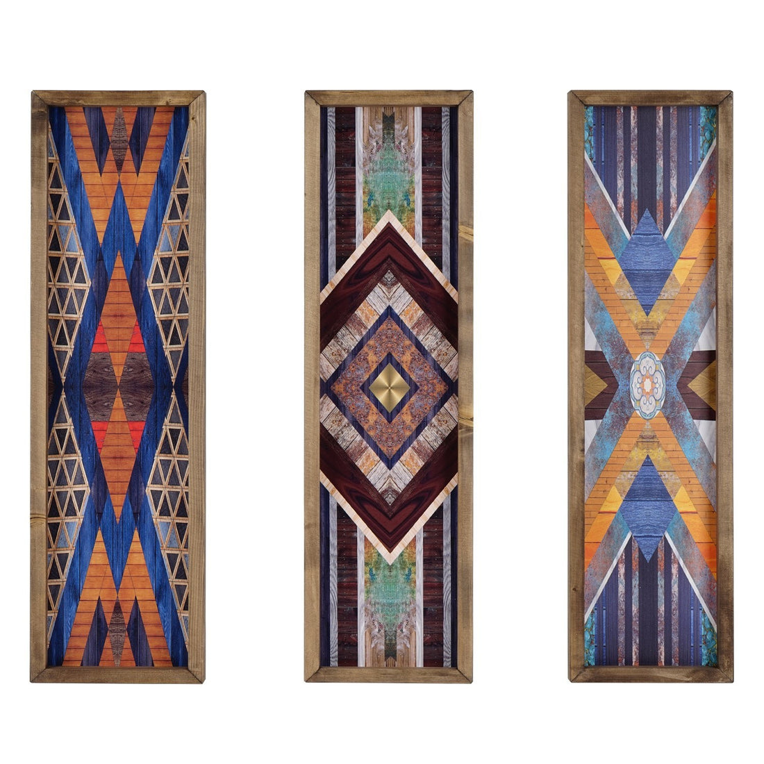 Peinture mdf encadrée décorative (3 pièces) TAH177