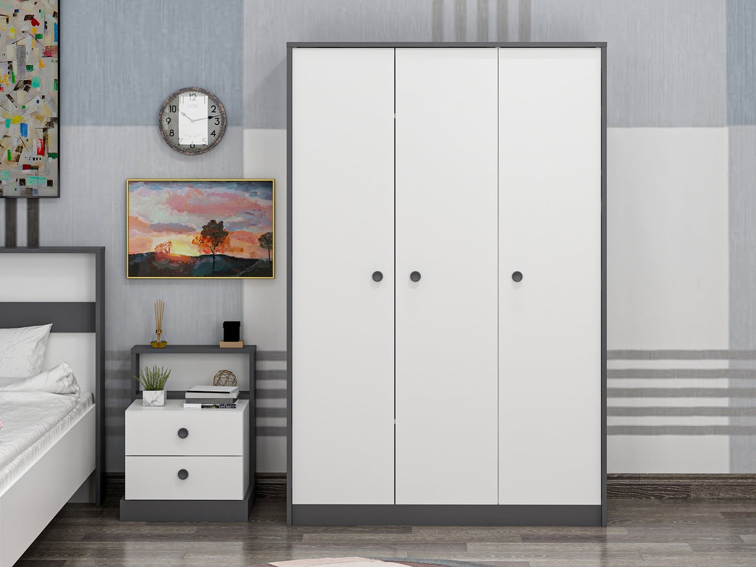 Garde-robe Life - White, Anthracite