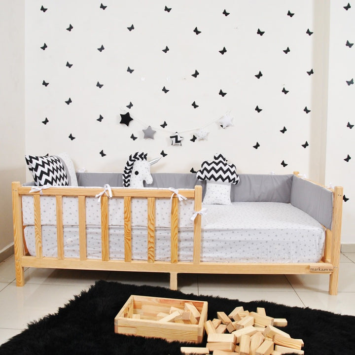 Lit cabane enfant Nil ,bois 90x190cm