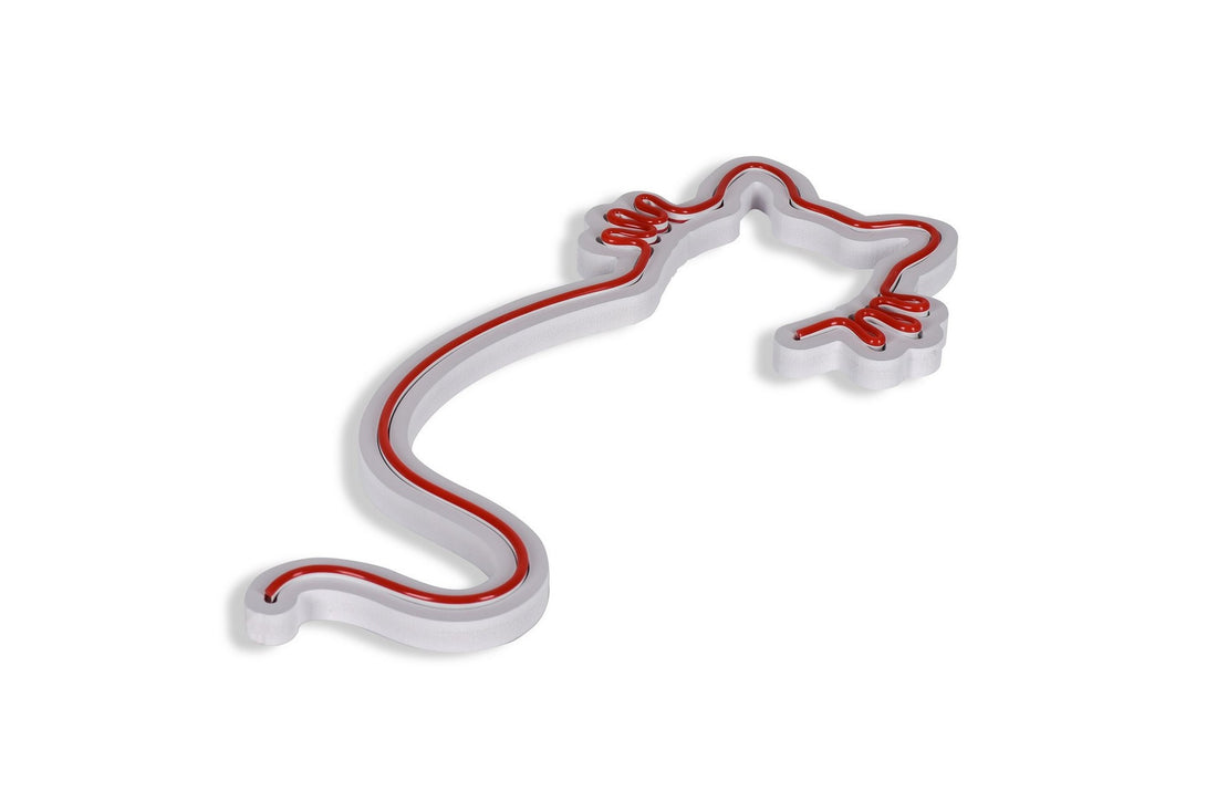 Éclairage LED en plastique décoratif Cat - Red