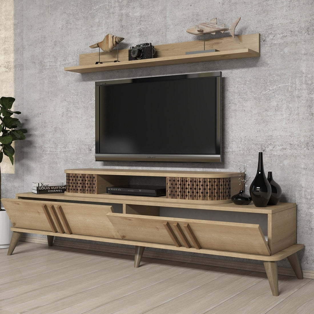Ensemble de meubles de salon Eylül - Oak
