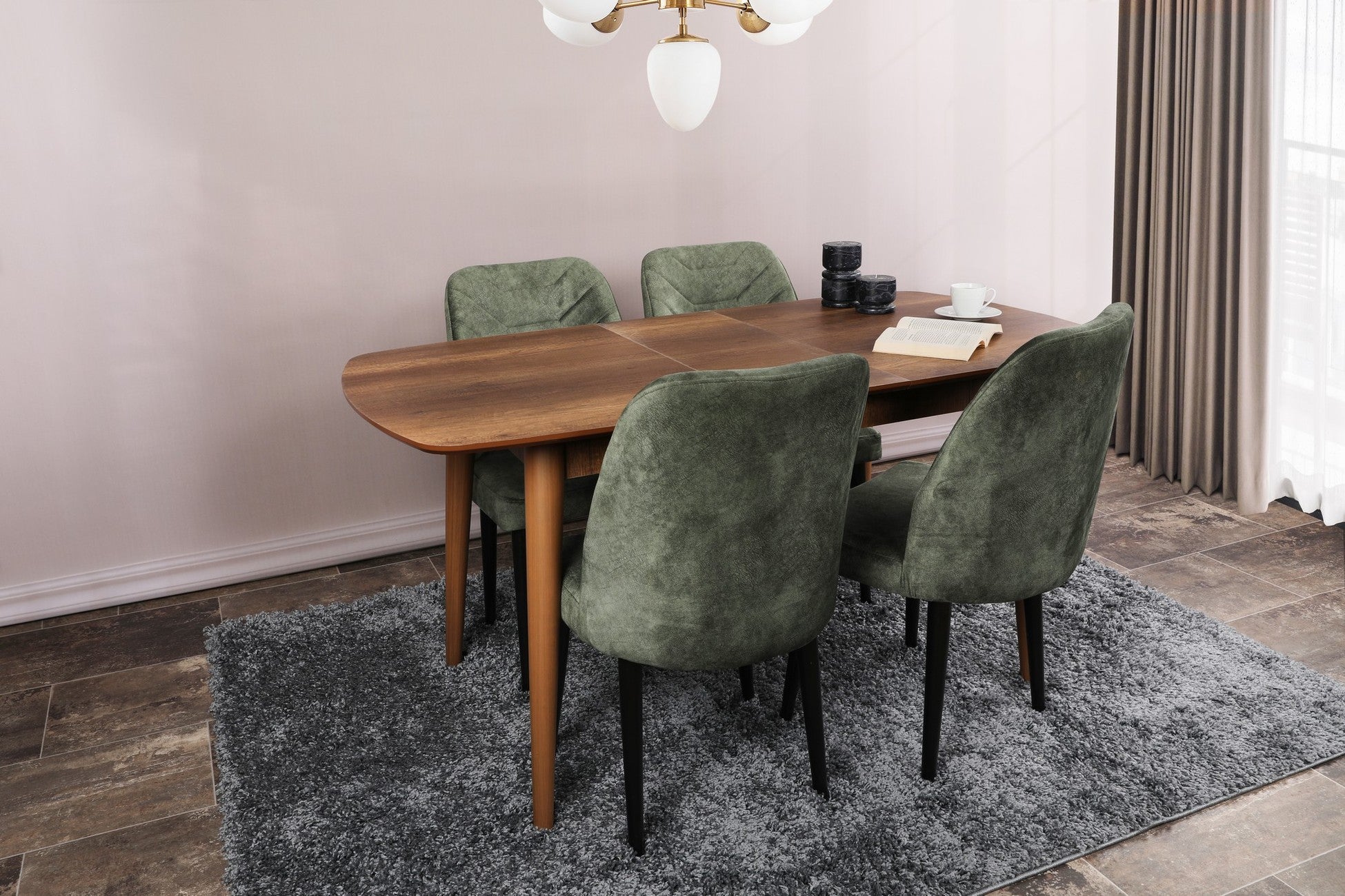 Table à manger extensible Retro 1191