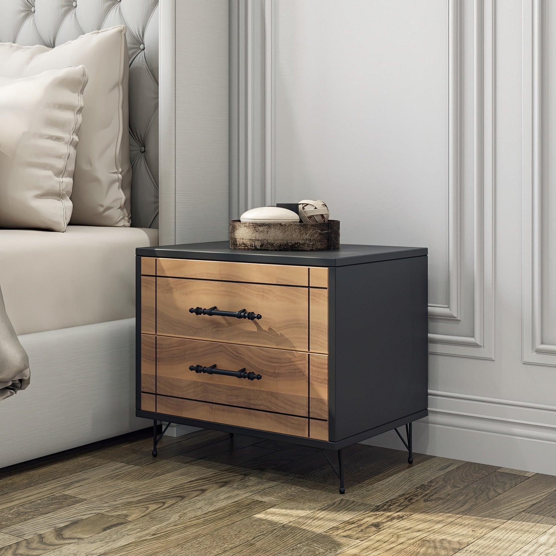 Table de chevet Night - Walnut