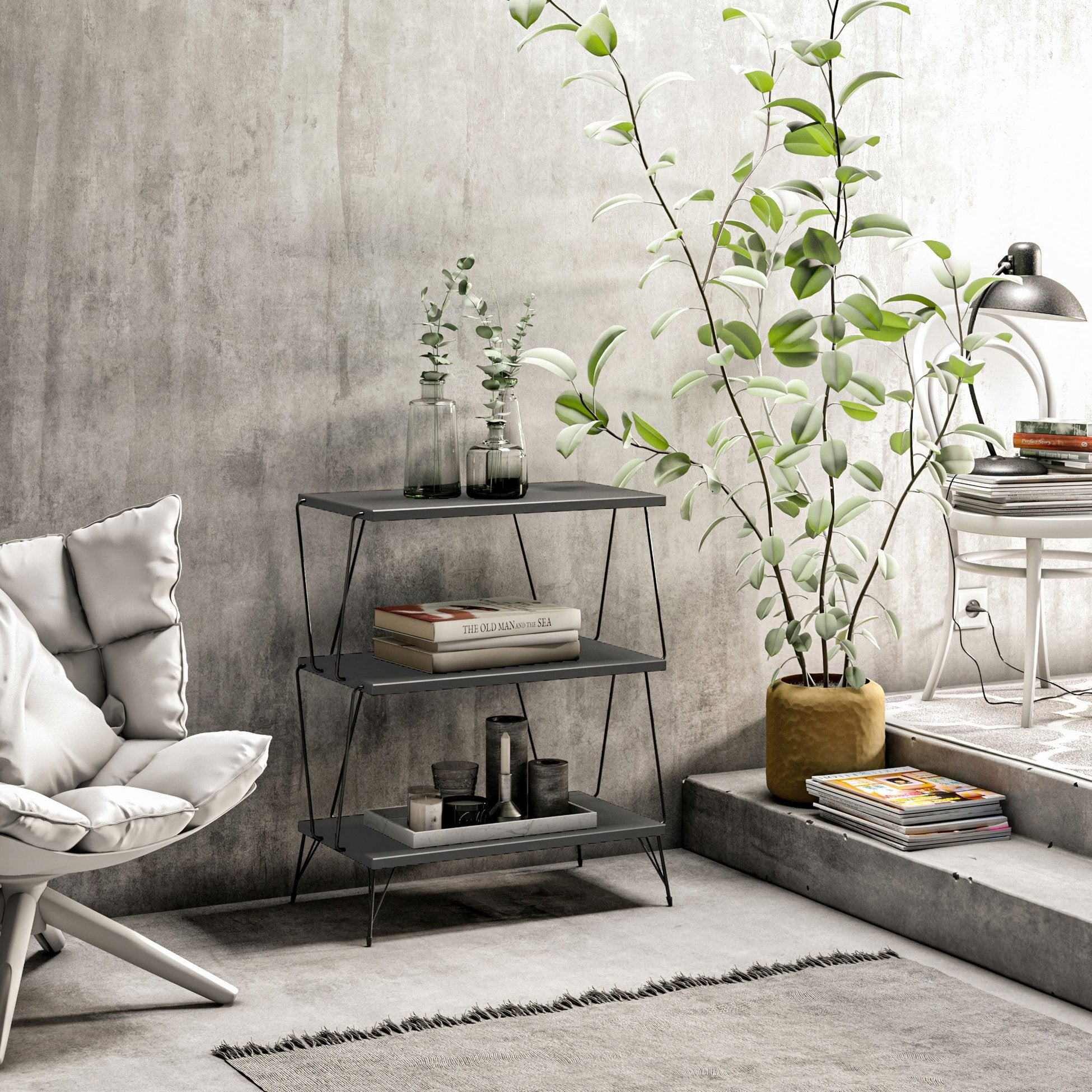 Table d'appoint Lazandos - Anthracite