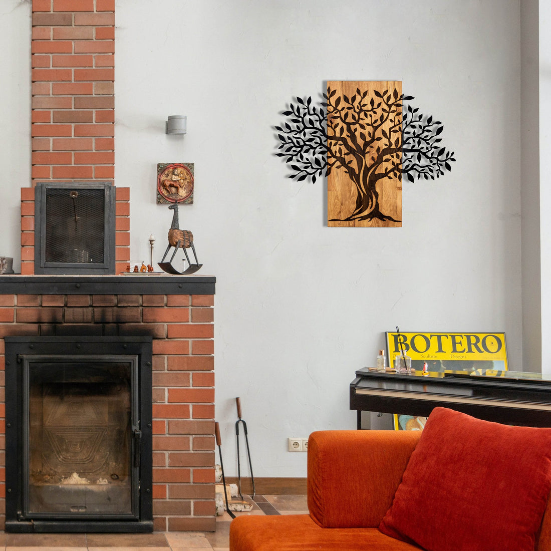 Accessoire mural en bois décoratif Sogut