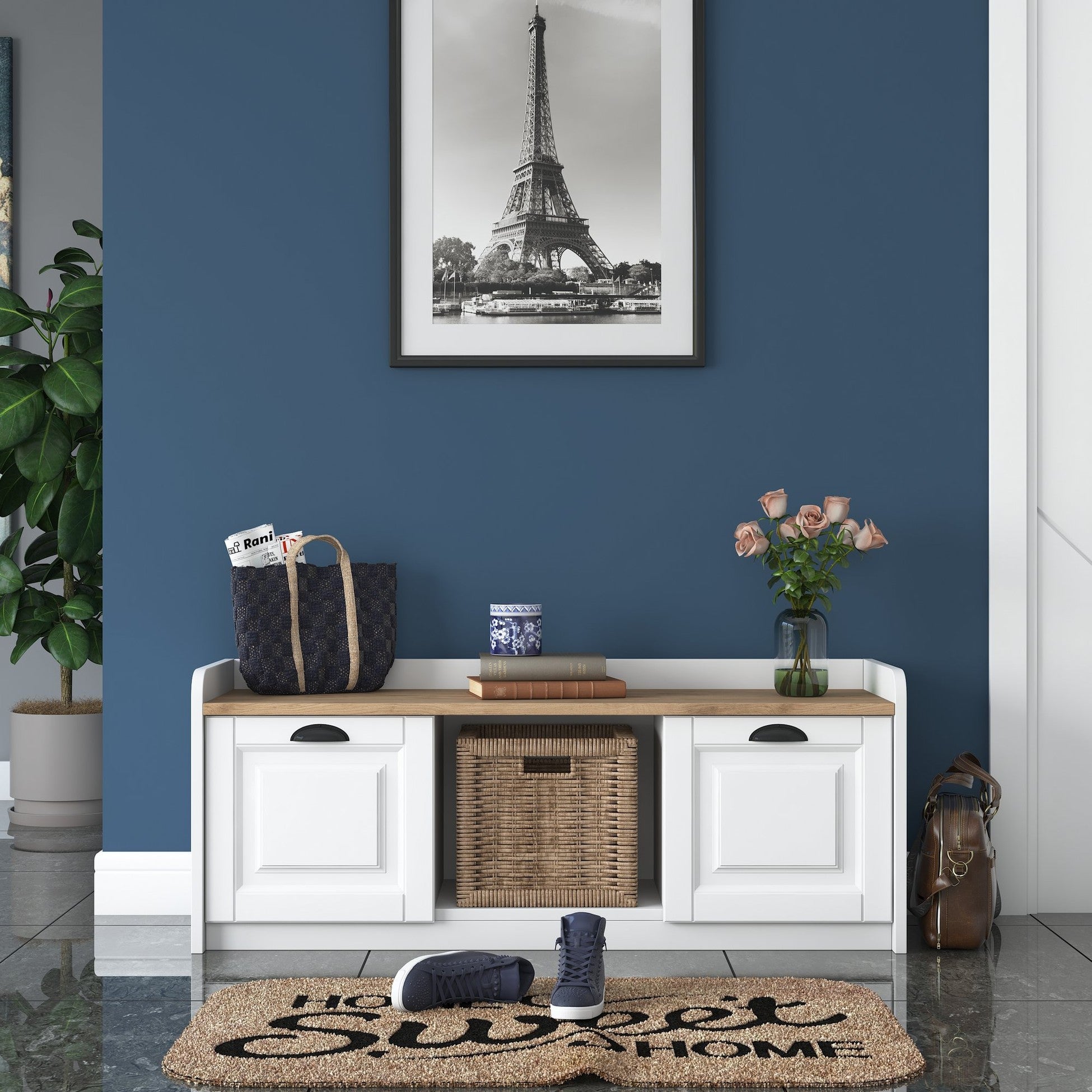 Meuble à chaussures P2 - 1808 - Walnut