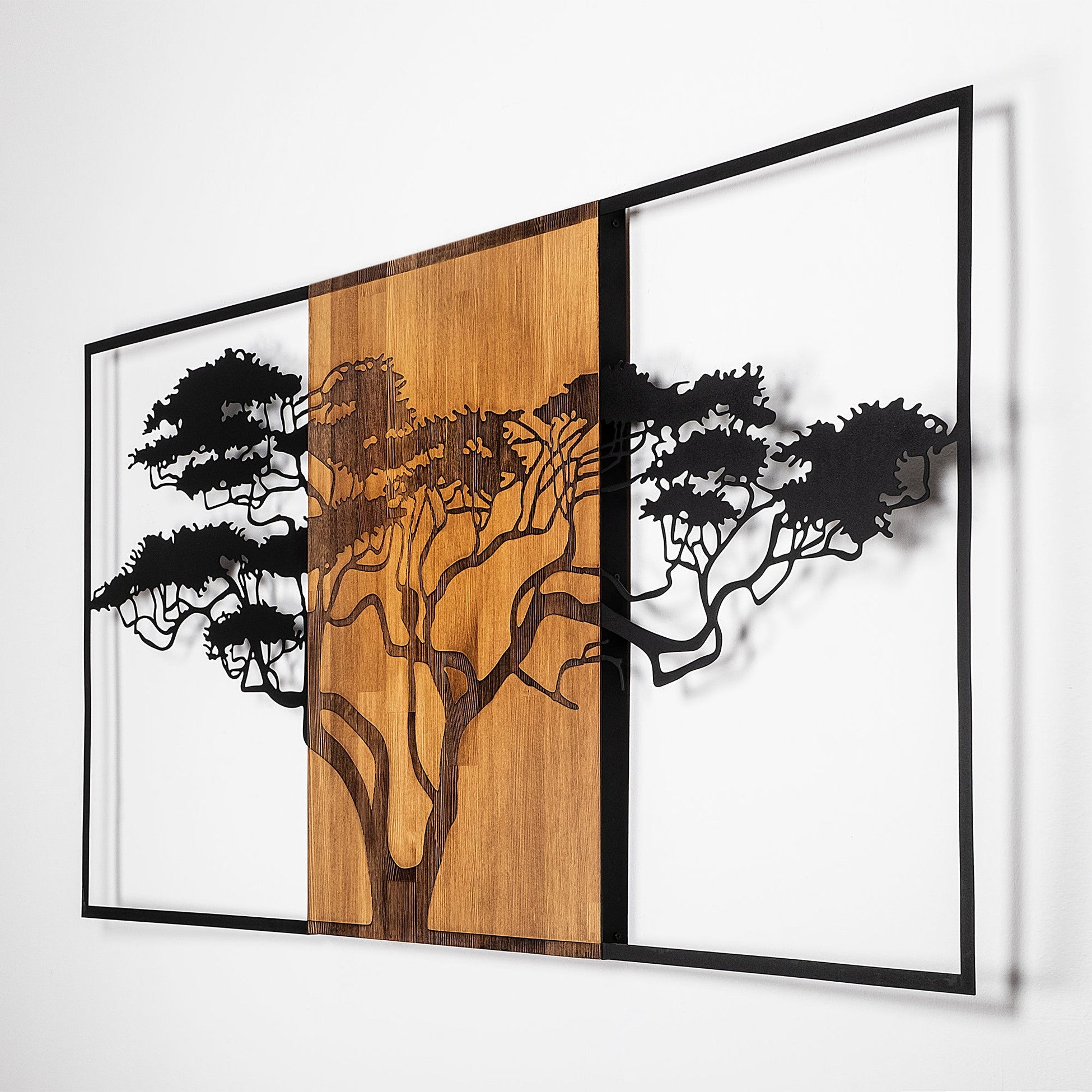 Accessoire mural en bois décoratif Acacia Tree - 328