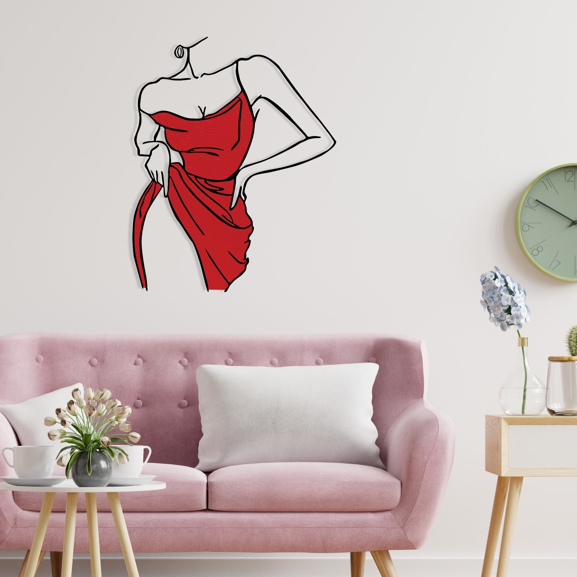 Accessoire mural en métal décoratif Natalie