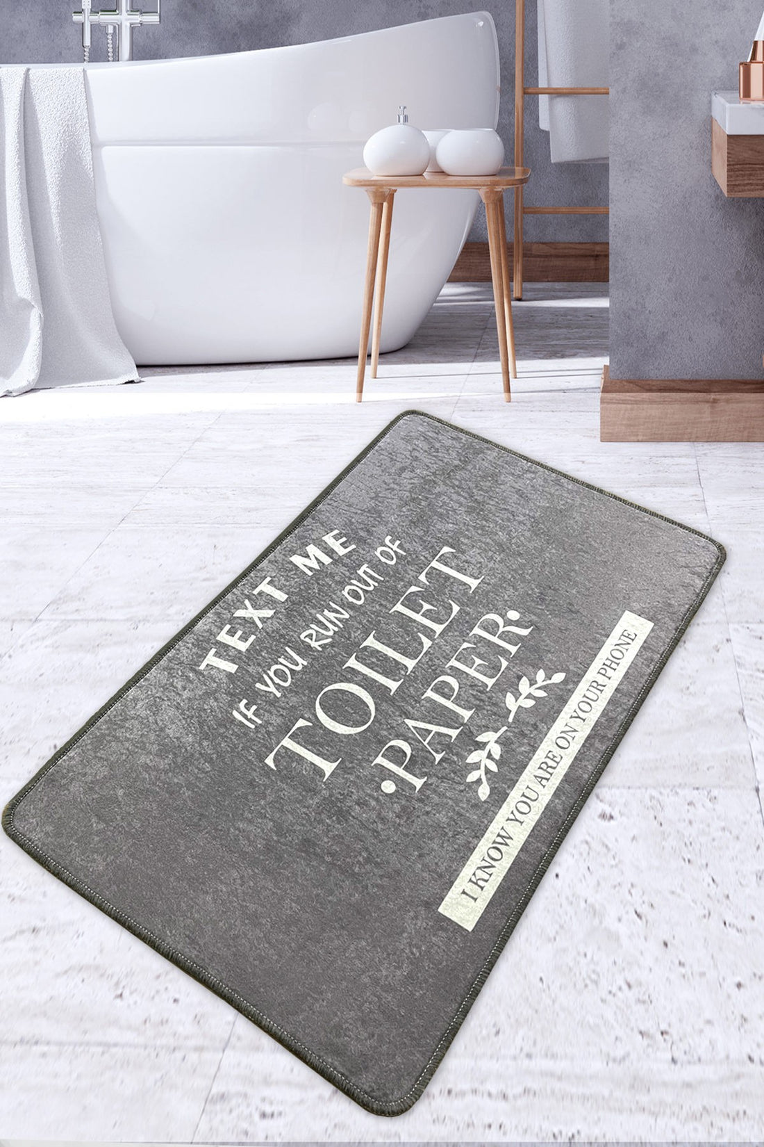 Tapis de bain Toilet - Grey