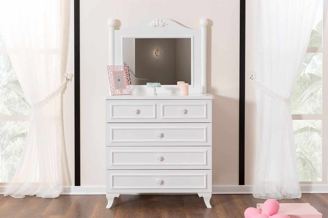 Siena Chiffonnier 4 tiroirs avec miroir