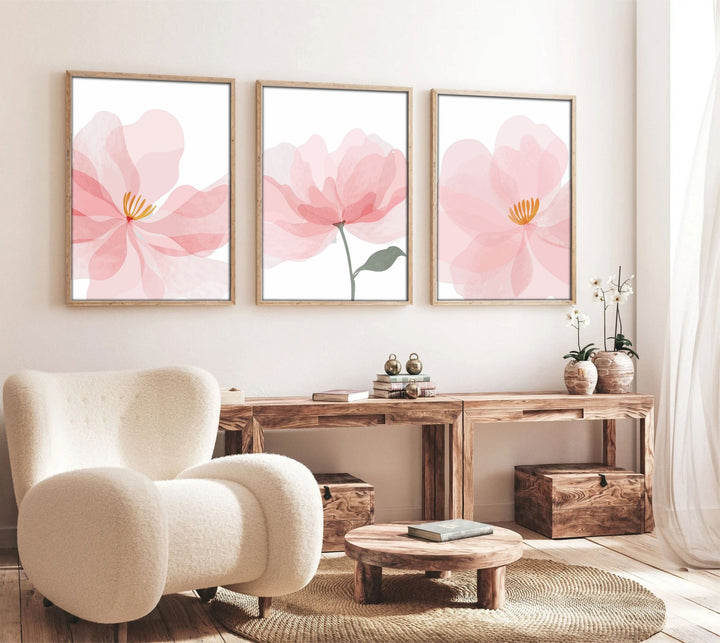 Peinture MDF encadrée décorative (3 pièces) Huhu192 - 30 x 40