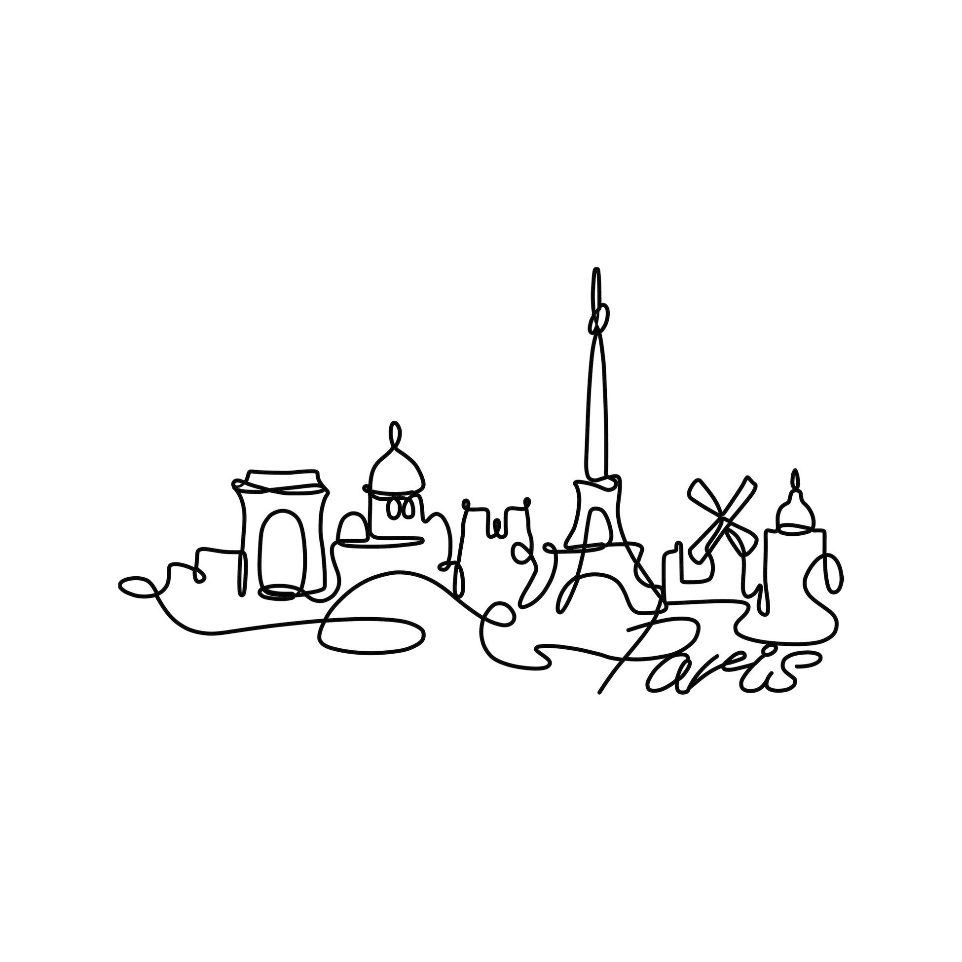 Accessoire mural en métal décoratif Paris