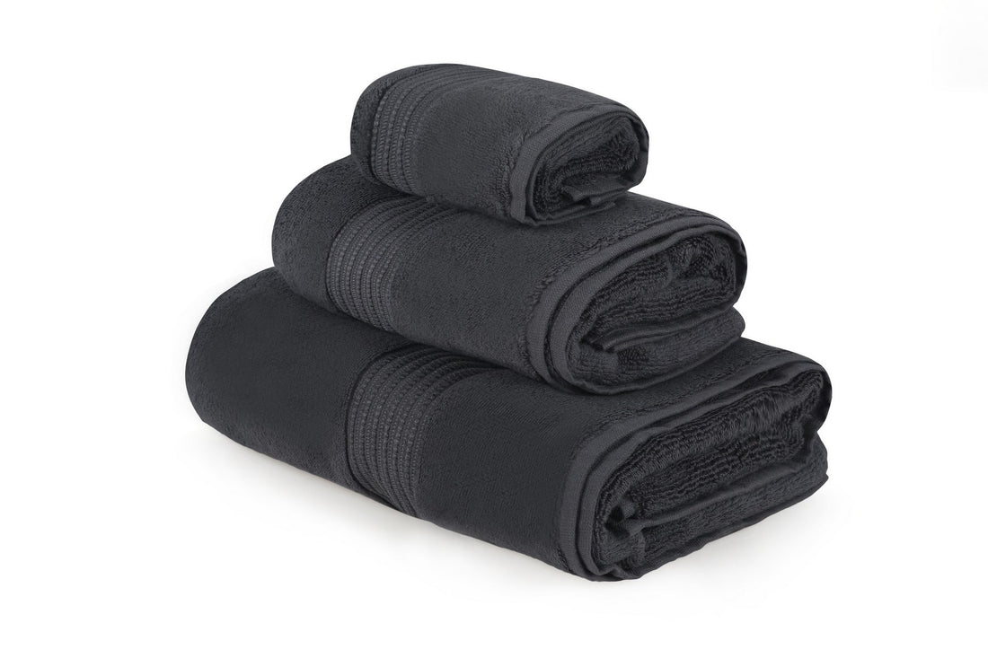 Ensemble de serviettes (3 pièces) Chicago Set - Anthracite