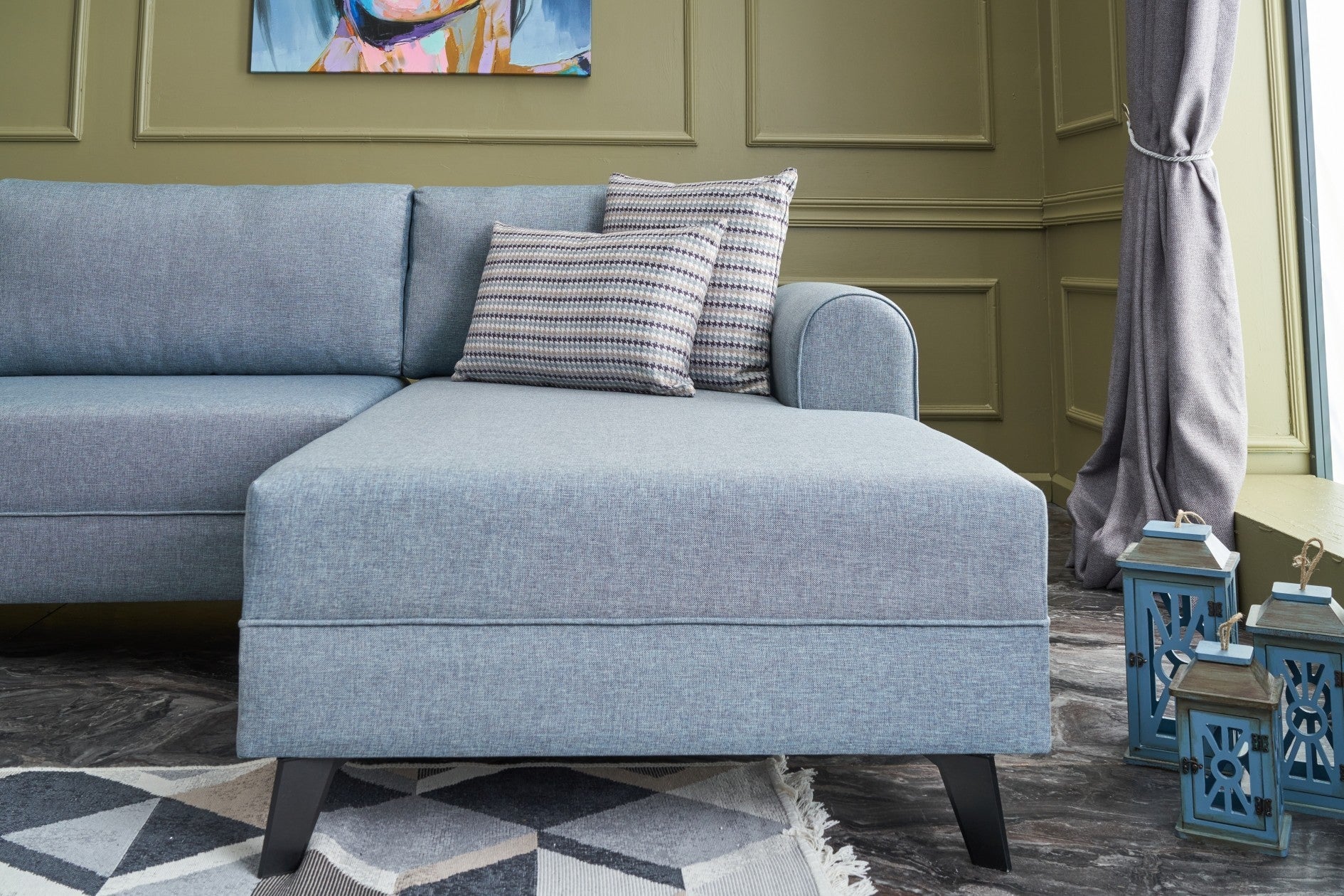 Canapé d'angle Belen - Blue