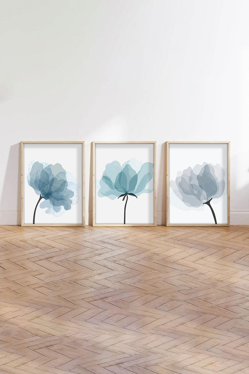 Peinture MDF encadrée décorative (3 pièces) Huhu206 - 50 x 70