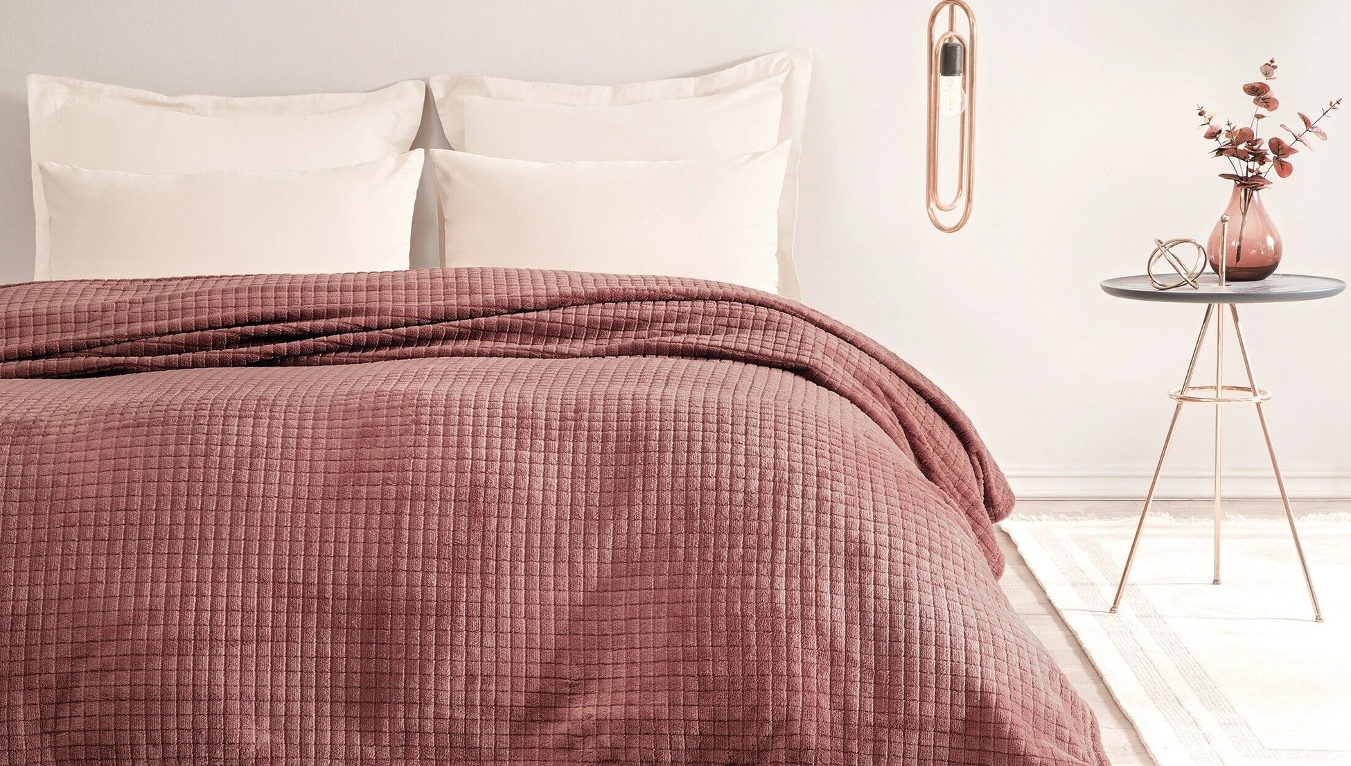 Trinity Wellsoft Plaid Rose Clair