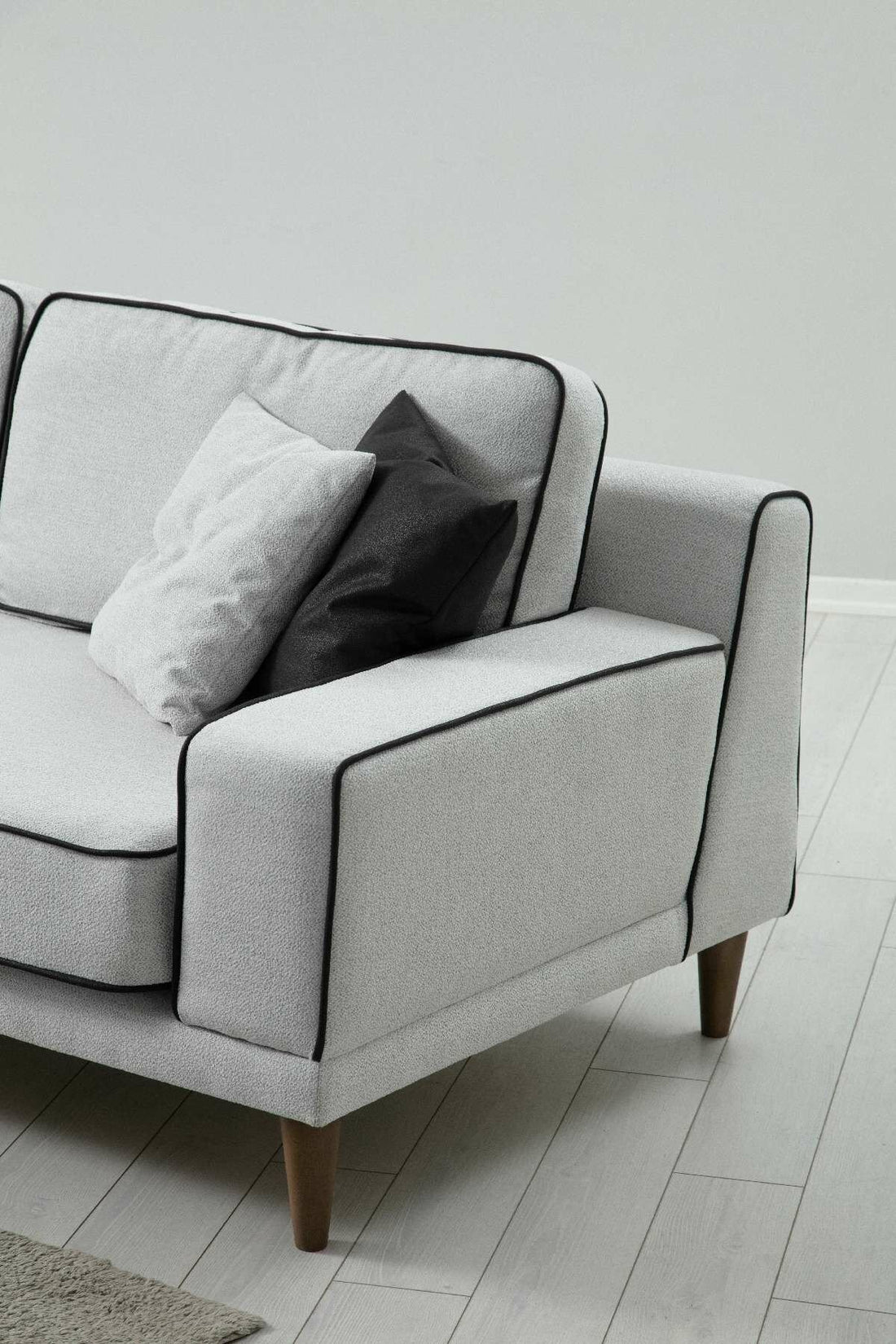 Canapé à 3 places Noir 3 - Ares White