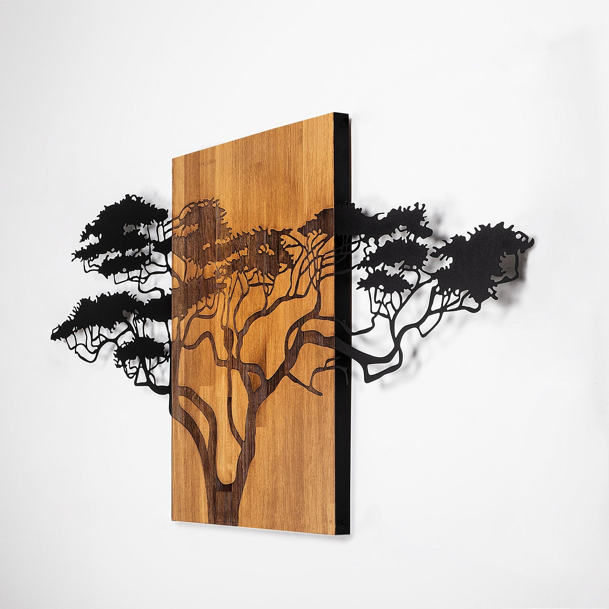 Accessoire mural en bois décoratif Acacia Tree - 329